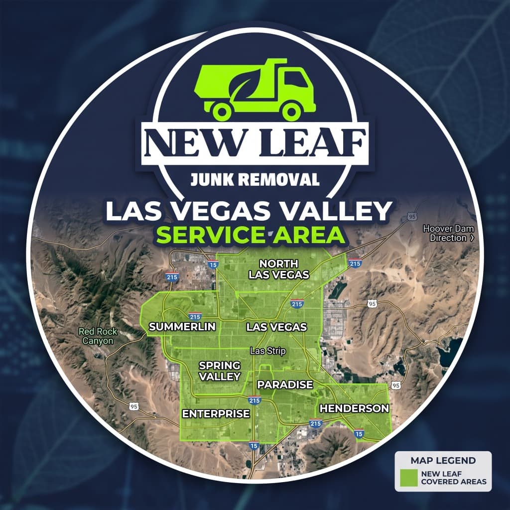 Service Area Map for Las Vegas, Henderson, Summerlin, and surrounding areas